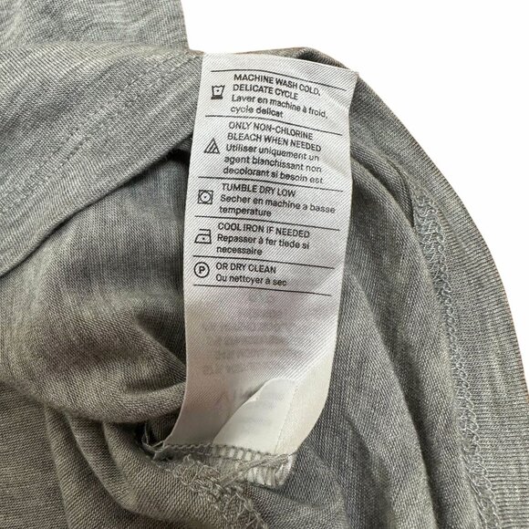 VINCE Gray Dolman Sleeve Boat Neck Modal Merino Lounge Knit Sweater Luxe S Women - Picture 3 of 5